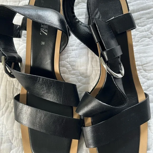 Zara Black Sandals - Picture 8 of 10